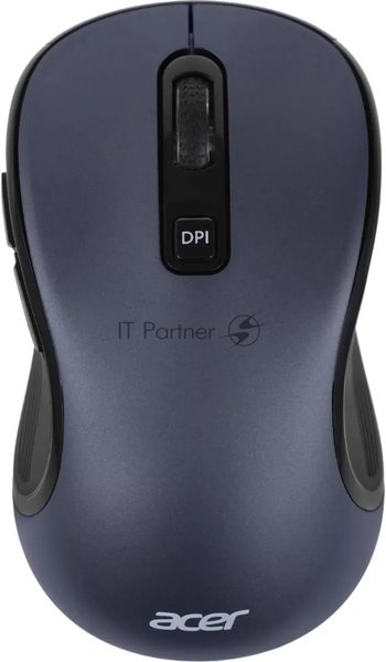 Мышь беспроводная Acer OMR306 черный/серый, 1600 dpi, радиоканал, USB, кнопки - 6