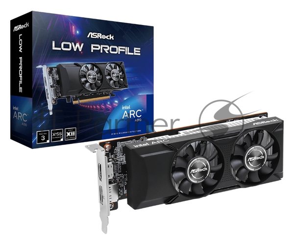 Видеокарта ASRock A310 LP 4G INTEL ARC A310 4Gb 64bit GDDR6 2000/15500 HDMIx1 DPx1 HDCP Ret low profile