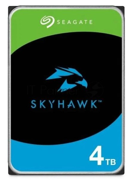 Жесткий диск HDD Seagate 4Tb 5400Rpm SATA3 Surveillance Skyhawk 256Mb 3.5"