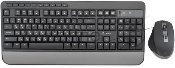 Комплект клавиатура+мышь Oklick S290W беспроводной, USB, 1600 DPI, чёрный
