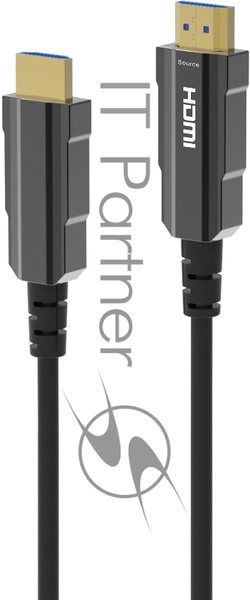 Кабель аудио-видео Digma HDMI (m)/HDMI (m) 30м. позолоч.конт. черный (HDMI-AOC2.1-30)