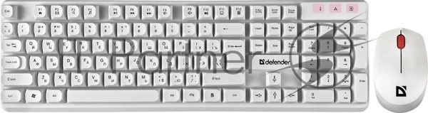 Комплект клавиатура+мышь Defender Milan C-992 беспроводной, USB, 1000 DPI, белый