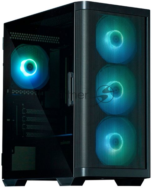 Компьютерный корпус ZALMAN M4, MATX, черный, WINDOW, 1xCombo (3.5'' or 2.5''), 1x3.5", 2x2.5", 1xUSB 2.0, 2xUSB 3.0, FRONT 3x120мм ARGB, REAR 1x120мм ARGB