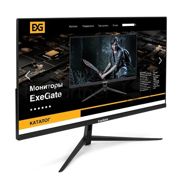 Монитор 27" ExeGate SmartView EZ2700A IPS 1920x1080, 75 Гц, 5 мс, 16:9, 250 кд/м2, 1xHDMI, 1xVGA, 1x3.5 мм, черный