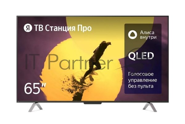 Телевизор Яндекс 65" YNDX-00102 черный QLED UHD LCD 60Hz Яндекс ТВ