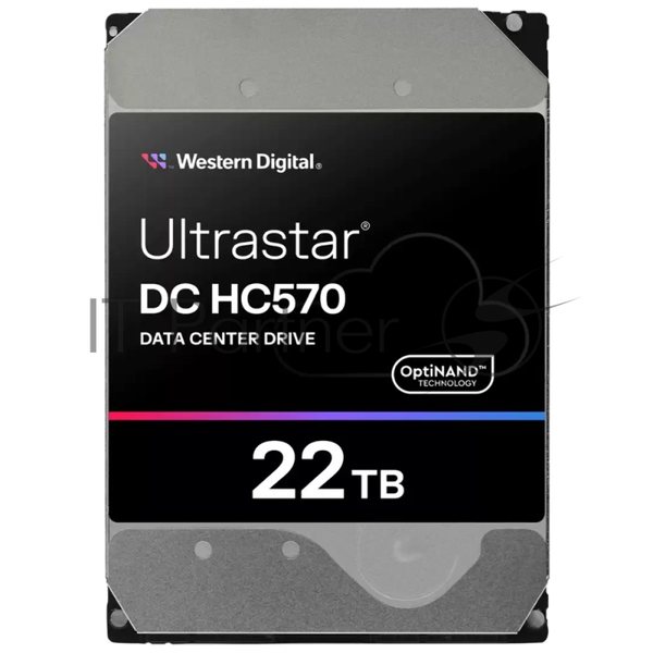 Жесткий диск серверный Western Digital 3.5"; 22Tb Ultrastar DC HC570 (WUH722222ALE6L4) SATA 6Gb/s, 7200rpm, 512MB, 4k/512e, Helium, Bulk