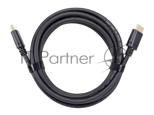 Кабель HDMI 19M/M,ver. 2.1 8KX60Hz (Econom) 1m Telecom TCG245C-1M
