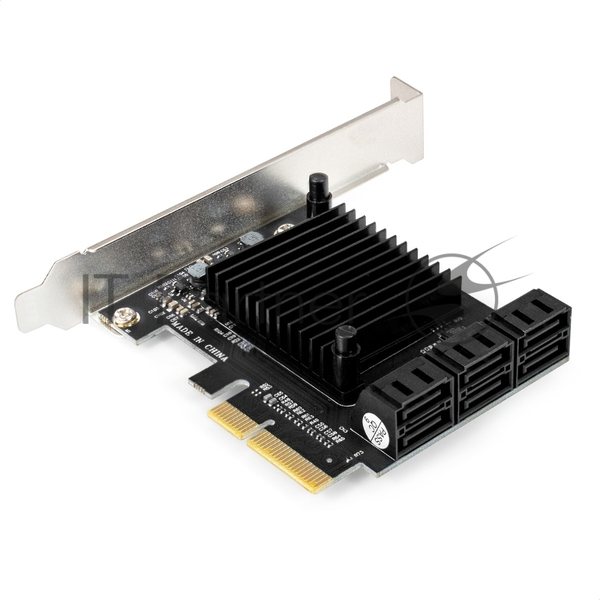 Контроллер ExeGate EXE-516 (PCI-E x4 v3.0, SATA3 6Gb/s, 6 int, ASMedia Chipset ASM1166)