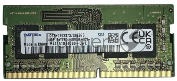 Оперативная память Samsung, DDR4, 8Gb (1x8GB), 3200MHz, CL21, SO-DIMM, OEM