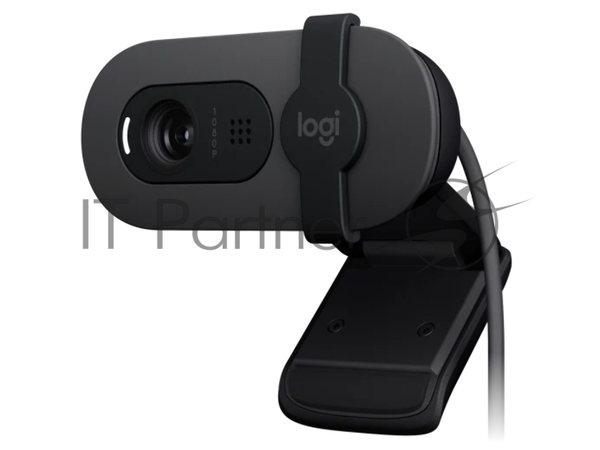 Веб-камера Logitech Webcam Brio 100, 1920x1080, GRAPHITE, защитная шторка