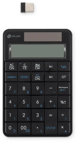Цифровой блок Oklick K604W беспроводная, радиоканал, чёрный
