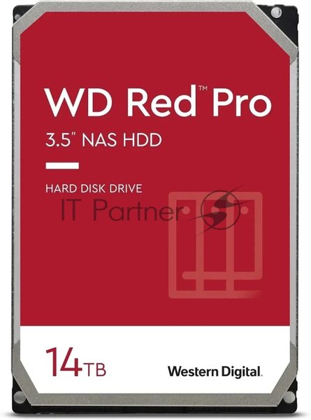 Жесткий диск WD SATA-III 14Tb WD142KFGX NAS Red Pro (7200rpm) 512Mb 3.5"
