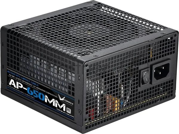 Блок питания Aerocool/Formula ATX 650W AP-650ММ 80 PLUS WHITE (20+4pin) APFC 120мм fan 6xSATA RTL