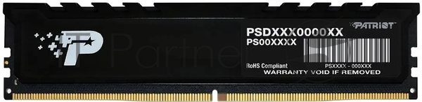 Оперативная память Patriot Signature Premium, DDR5, 16Gb (1x16 GB), 5600 MHz, CL46, DIMM, радиатор, черный
