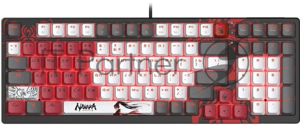Клавиатура A4Tech Bloody S98 Naraka BLMS Plus проводная, USB Type-A, чёрный/красный