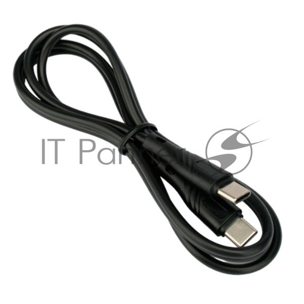 Кабель USB2.0 Cablexpert CCB-USB2-CMCMO1-1MB, Type-C/Type-C, издание Classic 0.1, 3A, 60W, PD/QC3.0, медь, 1м, черный, коробка