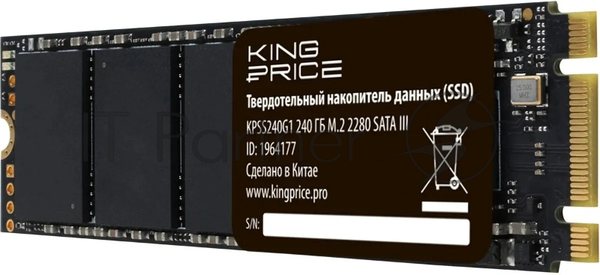 Накопитель SSD KingPrice KPSS240G1, 240Gb, M.2 2280, SATA-III, R/W 500/420