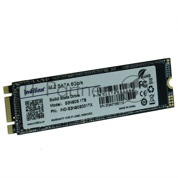 Накопитель SSD Indilinx IND-S3N80S 1ТБ, M.2 2280, SATA III, M.2, R/W 530/450