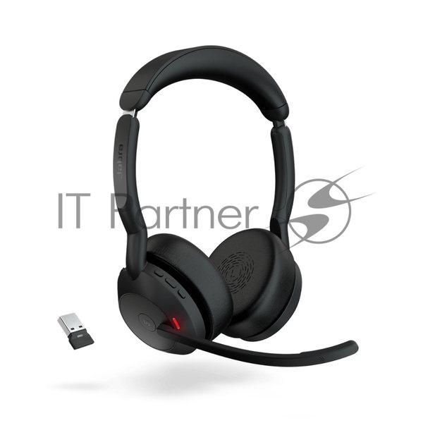 Гарнитура Jabra Evolve2 55 чёрный, беспроводная, Bluetooth, до 16 ч