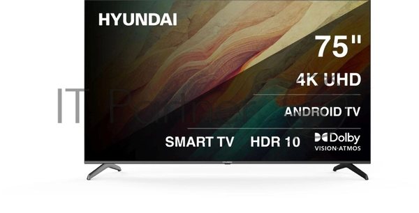 Телевизор Hyundai 75" H-LED75BU7009 черный LED UHD 60Hz Smart TV