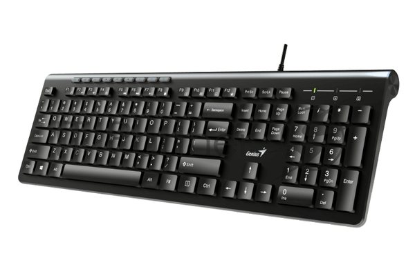 Клавиатура проводная Genius SlimStar 230II 31310048402, USB, черный