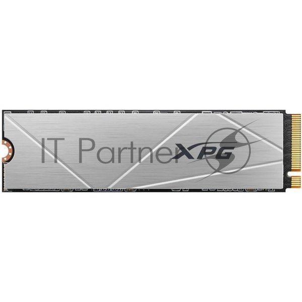 Накопитель SSD ADATA XPG GAMMIX S60, 512Gb, PCIe 4.0 x4, M.2 2280, NVMe, R/W 4700/1700, с радиатором