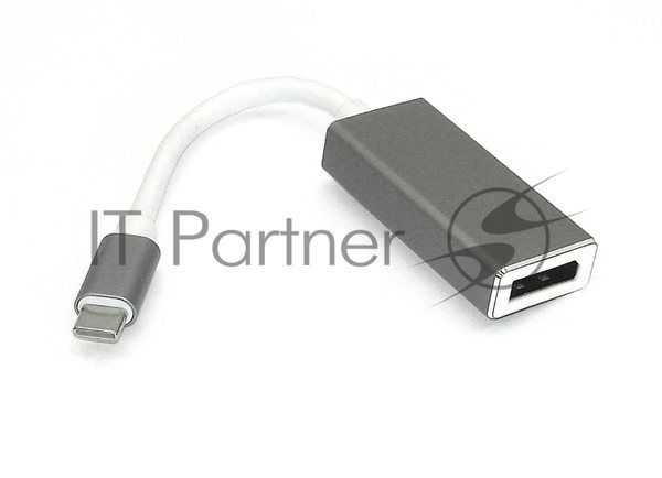 Адаптер Type-C на DisplayPort, серый