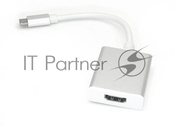 Адаптер Type-C на HDMI, серебро