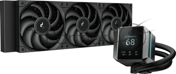 Система жидкостного охлаждения DEEPCOOL MYSTIQUE 360 ARGB черный, 120 мм, алюминий/медь, 2150 об/мин, 36.49 дБ, 4 pin, 300 Вт