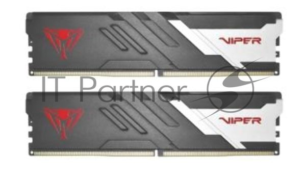 Оперативная память Patriot Viper Venom, DDR5, 32Gb (2x16Gb), 6000MHz, CL30, DIMM, с радиаторами, серый/черный