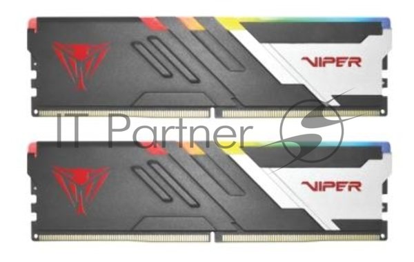 Оперативная память Patriot Viper Venom, DDR5, 32Gb (2x16Gb), 6000MHz, CL30, DIMM, с радиаторами, RGb, черный