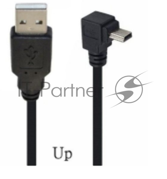 Кабель USB Type A на Mini USB угол вверх 0,5 м