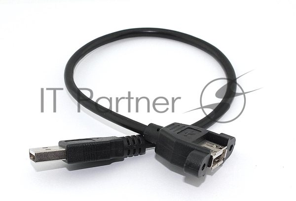 Кабель USB 2.0 для монтажа на корпус 30 см