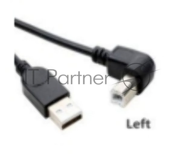 Кабель USB 2.0 на USB-B угол влево 5 м