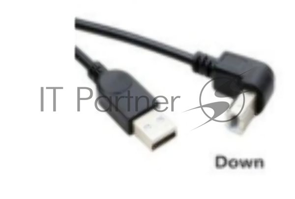 Кабель USB 2.0 на USB-B угол вниз 5 м