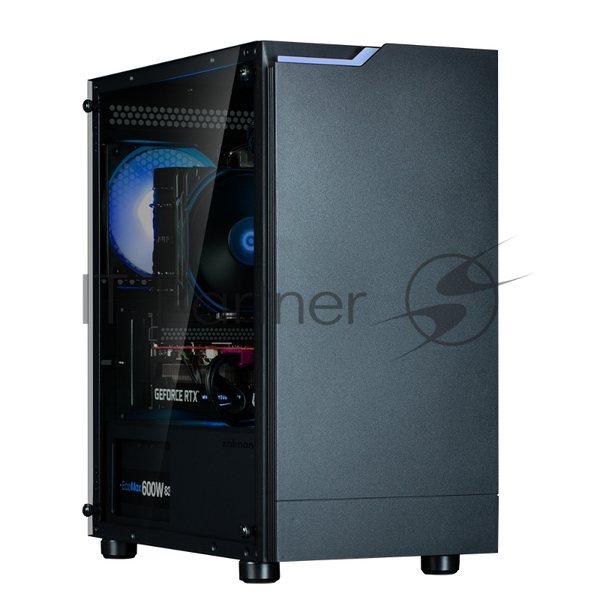 Компьютерный корпус ZALMAN T4 PLUS, MATX, черный, WINDOW, 1 x Combo (3.5'' or 2.5''), 1x3.5'', 2x2.5", 1xUSB 2.0, 2xUSB 3.0, REAR 1x120мм ARGb