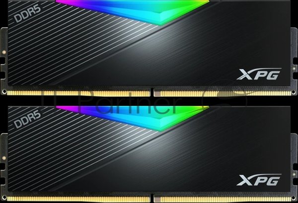 Оперативная память XPG Lancer, DDR5, 32Gb (2x16GB), 8000MHz, CL38, DIMM, с радиаторами, RGb черный
