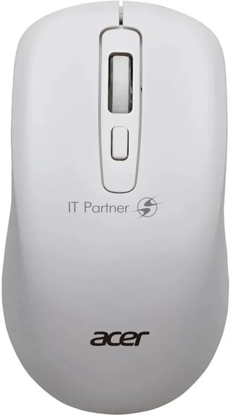Мышь беспроводная Acer OMR309 белый, 1600 dpi, радиоканал, USB, кнопки - 4