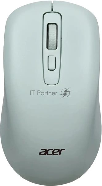 Мышь беспроводная Acer OMR309 зеленый, 1600 dpi, радиоканал, USB, кнопки - 4
