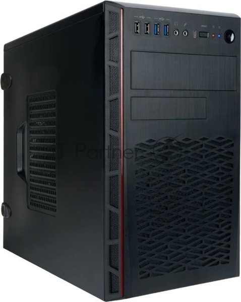 Компьютерный корпус Mini Tower InWin EMR065 черный U3.0*2+U2.0*2 A(HD) +intrusion switch mATX