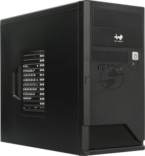Компьютерный корпус Mini Tower InWin EMR048 черный U2.0*2+U3.0*2+A(HD) mATX (без блока питания)
