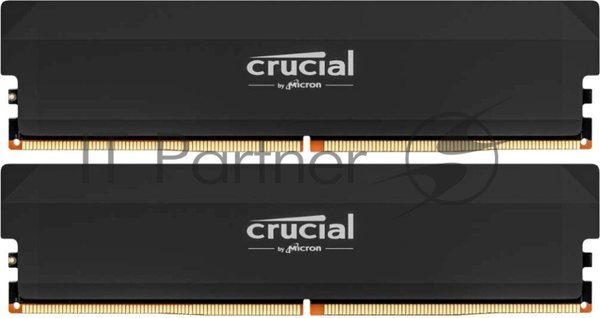 Оперативная память Crucial, DDR5, 32GB (2x16GB), 6000 MHz, CL36, с радиатором, черный