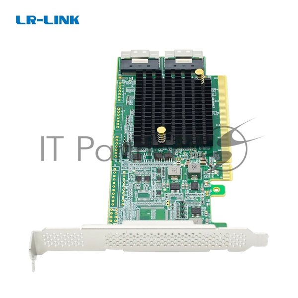 Адаптер для SSD PCIe x16 to Two SlimSAS SFF-8654 8i Retimer Adapter
