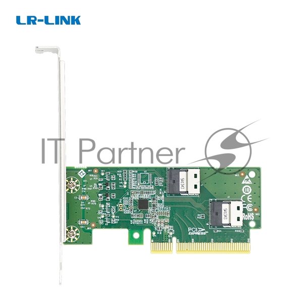 Адаптер для SSD PCIe x8 to Two SlimSAS SFF-8654 4i Adapter