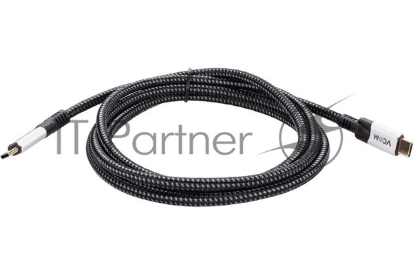 Кабель VCOM USB4 TypeC(M)--TypeC(M), 5K 60Hz, 8K 30Hz 40Gbps, PD 240W, 2м CU560-2M
