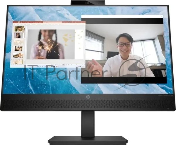 Монитор 23.8" HP M24m IPS 1920x1080, 75 Гц, 5 мс, 16:9, 300 кд/м2, 1xHDMI, 1xDP, USB-C, 1x3.5 мм, серебристый/черный