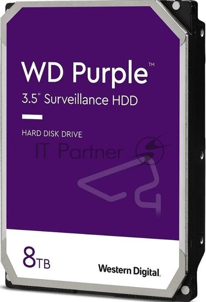 Жесткий диск WD Purple 8Tb 5640 rpm, 3.5" SATA 256MB