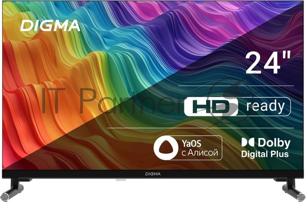 Телевизор Digma 24" DM-LED24SBB32 черный LED HD 60Hz Яндекс ТВ