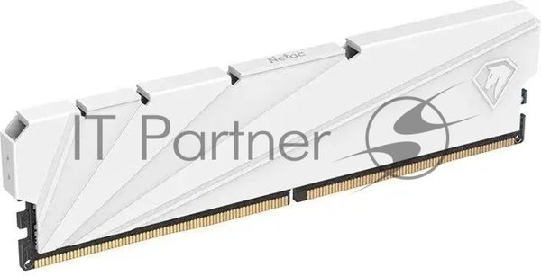 Оперативная память NETAC Shadow S, DDR4, 32Gb (2x16 GB), 3200 MHz, CL16, DIMM, радиатор, белый