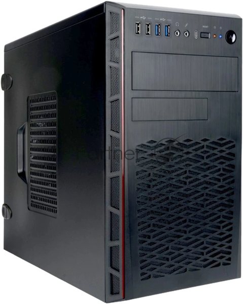 Компьютерный корпус Mini Tower InWin EMR065 черный 500W PM-500ATX U3.0*2+U2.0*2+A(HD)+intrusion switch mATX